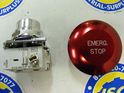<b>Cutler-Hammer - </b>10250T29 Jumbo Red Emergency Push Button